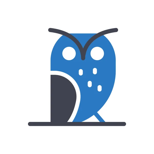 Illustration Vectorielle Hibou Sur Fond Transparent Symboles Qualité Premium Icône — Image vectorielle