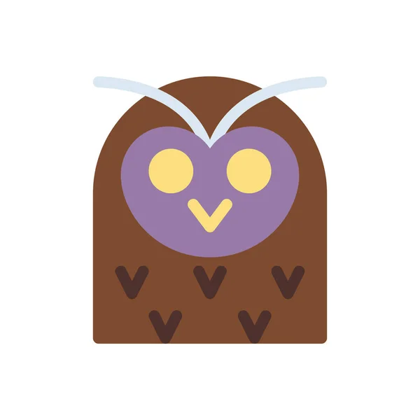 Owl Vector Illustration Transparent Background Premium Quality Symbols Stroke Icon —  Vetores de Stock