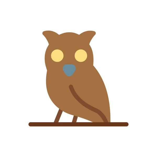 Owl Vector Illustration Transparent Background Premium Quality Symbols Stroke Icon — Vetor de Stock