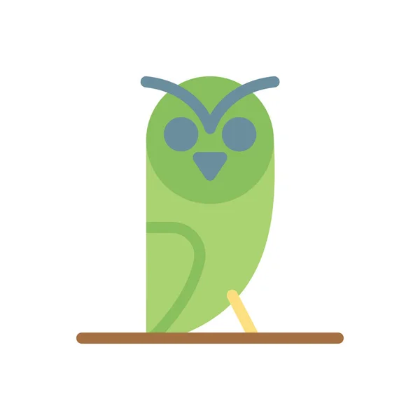 Owl Vector Illustration Transparent Background Premium Quality Symbols Stroke Icon — Vetor de Stock