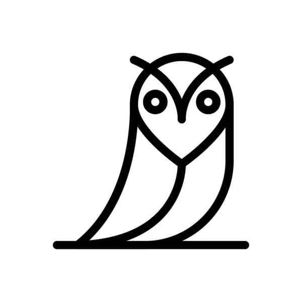 Сова Векторні Ілюстрації Прозорому Фоні Символи Якості Премій Піктограма Тонкої — стоковий вектор