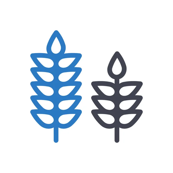 Wheat Vector Illustration Transparent Background Premium Quality Symbols Glyphs Icon — Vettoriale Stock
