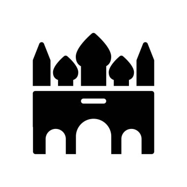 Şeffaf bir arkaplan üzerinde badshahi vektör çizimi. Konsept ve grafik tasarımı için özel kalite semboller..