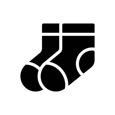 Şeffaf bir arkaplanda çorap vektör çizimi. Konsept ve grafik tasarım simgeleri için kaliteli semboller..
