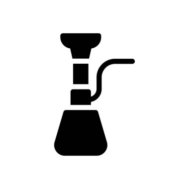 Şeffaf bir arkaplan üzerinde nargile vektör çizimi. Konsept ve grafik tasarımı için özel kalite semboller.. 