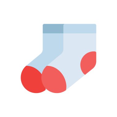 Şeffaf bir arkaplanda çorap vektör illüstrasyonu. Konsept ve grafik tasarım için birinci sınıf kalite simgeler..