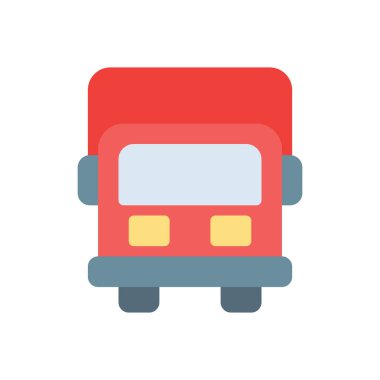 Şeffaf bir arkaplan üzerinde kamyon vektör çizimi. Konsept ve grafik tasarım için birinci sınıf kalite simgeler..