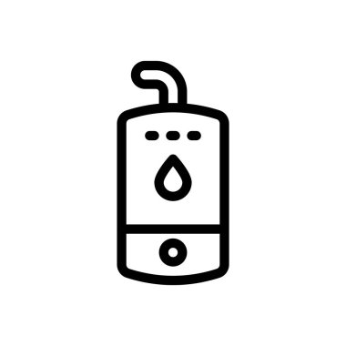 Şeffaf bir arkaplan üzerinde gesyer vektör çizimi. Konsept ve grafik tasarımı için ince çizgi simgesi..