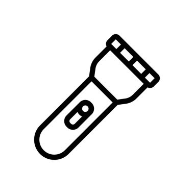 Şeffaf bir arkaplan üzerinde meşale vektör çizimi. Premium kalite semboller. Konsept ve grafik tasarım için ince çizgi simgesi.