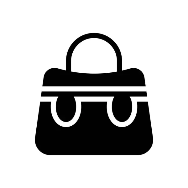 Ilustração Vetor Bolsa Fundo Transparente Ícone Qualidade Premium Syms Glyphs — Vetor de Stock