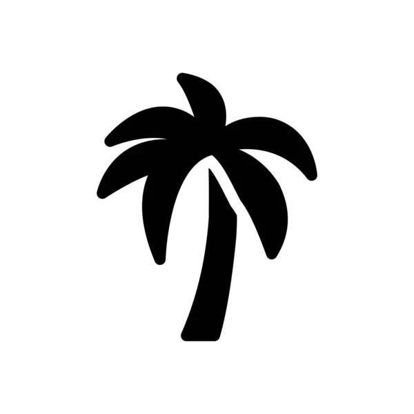 Palm Vector Illustratie Een Transparante Achtergrond Premium Kwaliteit Symbolen Glyphs — Stockvector
