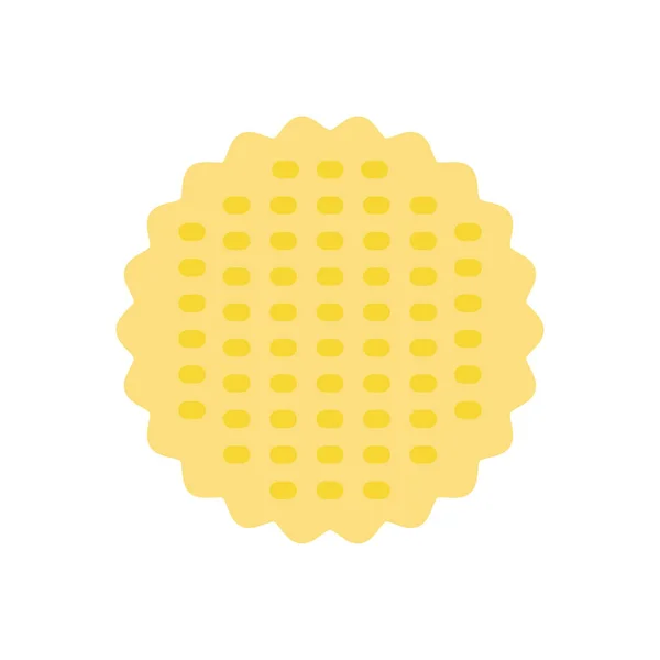 Waffle Vector Illustration Transparent Background Premium Quality Symbols Stroke Icon — Vetor de Stock