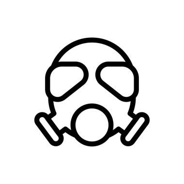 Şeffaf bir arkaplanda oksijen vektör çizimi. Konsept ve grafik tasarımı için ince çizgi simgesi..