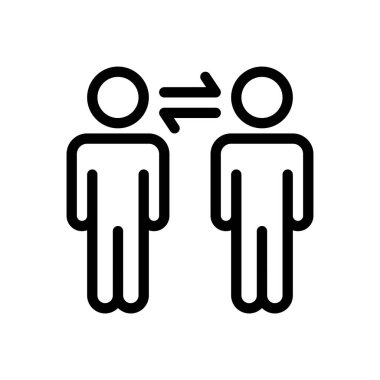 Saydam bir arkaplanda sosyal vektör çizimi. Premium kalite sembolleri. Konsept ve grafik tasarım için ince çizgi simgesi.