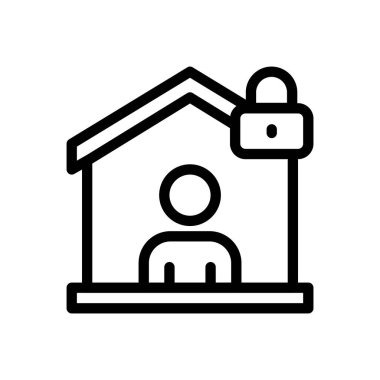 Saydam bir arkaplan üzerinde kişi vektör çizimi. Premium kalite sembolleri. Konsept ve grafik tasarım için ince çizgi simgesi. 