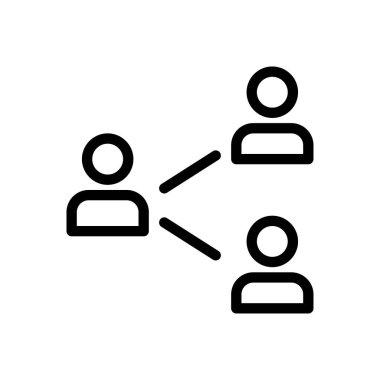 Saydam bir arkaplan üzerinde kişi vektör çizimi. Premium kalite sembolleri. Konsept ve grafik tasarım için ince çizgi simgesi.