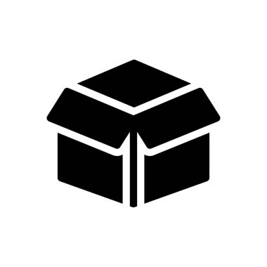 Şeffaf bir arkaplan üzerinde kutu vektör çizimi. Konsept ve grafik tasarımı için özel kalite semboller.. 