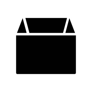 Şeffaf bir arkaplan üzerinde kutucuk açık vektör illüstrasyonu. Konsept ve grafik tasarımı için kaliteli semboller..