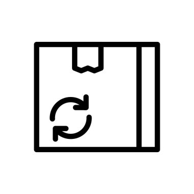 Şeffaf bir arkaplan üzerindeki geri dönüşüm vektör illüstrasyonu.Premium kalite simgeleri. Konsept ve grafik tasarım için ince çizgi simgesi. 