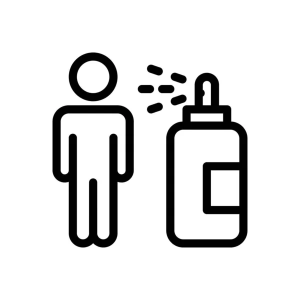Ilustración Vectorial Spray Sobre Fondo Transparente Símbolos Calidad Premium Icono — Archivo Imágenes Vectoriales