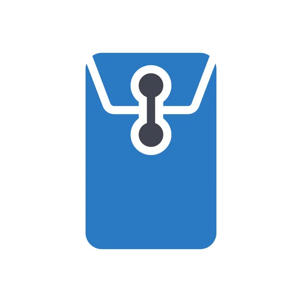 Parcel Vector Illustration Transparent Background Premium Quality Symbols Glyphs Icon — Wektor stockowy