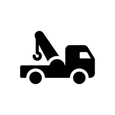 Şeffaf bir arkaplan üzerinde kamyon vektör çizimi. Konsept ve grafik tasarım için mükemmel kalite semboller..