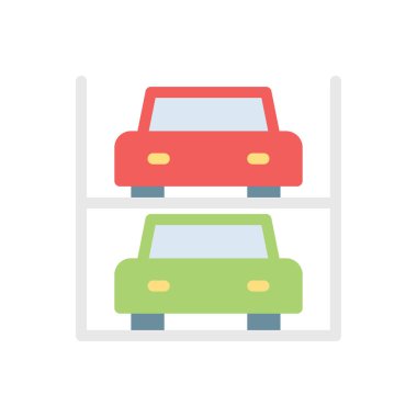 Saydam bir arkaplan üzerinde park vektörü illüstrasyonu. Konsept ve grafik tasarımı için birinci sınıf kalite simgeler..