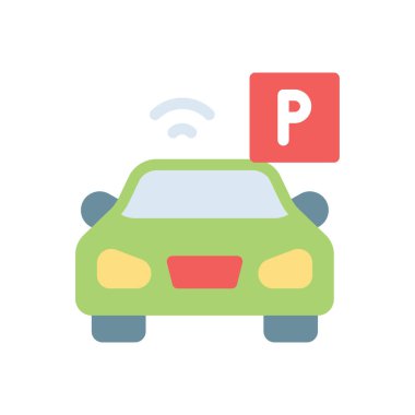 Şeffaf bir arkaplan üzerinde araba vektör çizimi. Konsept ve grafik tasarımı için birinci sınıf kalite simgeler..