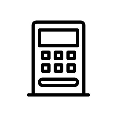 Saydam bir arkaplanda park vektörü çizimi. Premium kalite semboller. Konsept ve grafik tasarım için ince çizgi simgesi.