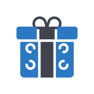 Şeffaf bir arkaplan üzerinde giftbox vektör çizimi. Konsept ve grafik tasarımı için özel kalite semboller..