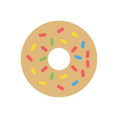 Şeffaf bir arkaplan üzerinde donut vektör illüstrasyonu. Konsept ve grafik tasarımı için premium kalite simgeleri..