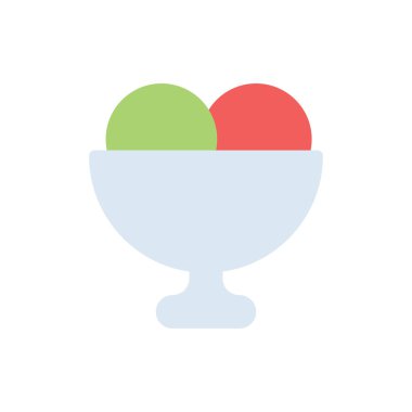 şeffaf bir arkaplan üzerinde dondurma vektör illüstrasyonu. Konsept ve grafik tasarım için birinci sınıf kalite simgeler.. 