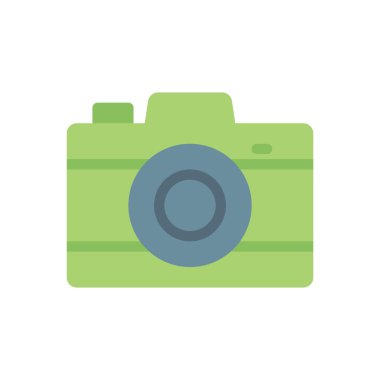 Şeffaf bir arkaplan üzerinde kamera vektör illüstrasyonu. Konsept ve grafik tasarım için birinci sınıf kalite simgeler.. 