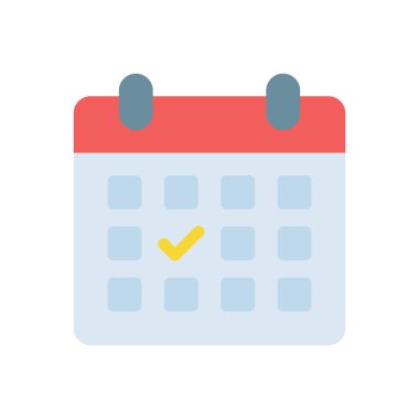 Saydam bir arkaplan üzerinde takvim vektör illüstrasyonu. Konsept ve grafik tasarımı için birinci sınıf kalite simgeler..