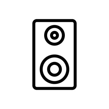 Şeffaf bir arkaplan üzerinde woofer vektör illüstrasyonu.Premium kalite sembolleri. Konsept ve grafik tasarım için ince çizgi simgesi.