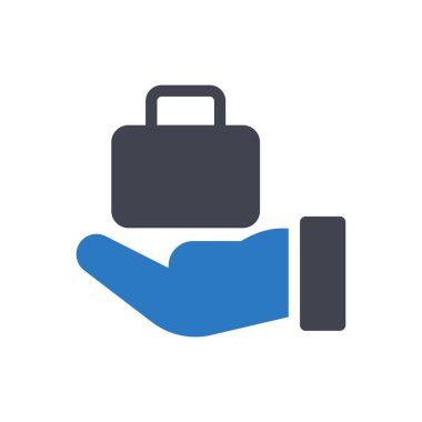 Şeffaf bir arkaplan üzerindeki portföy vektör çizimi. Konsept ve grafik tasarım için en iyi kalite sembolleri..