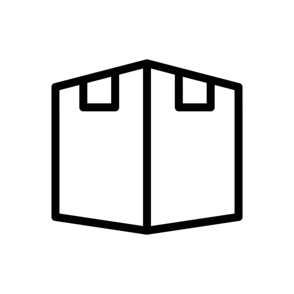 Box Vektor Illustration Auf Transparentem Hintergrund Symbole Premium Qualität Thin — Stockvektor