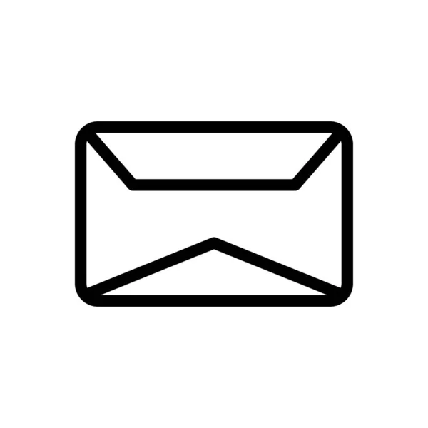 Mail Vektor Illustration Auf Transparentem Hintergrund Symbole Premium Qualität Thin — Stockvektor