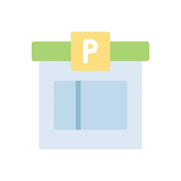 Parking Vector Illustration Transparent Background Premium Quality Symbols Stroke Icon — Stockvektor