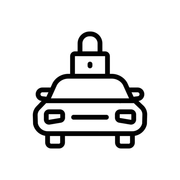 Parking Vector Illustration Transparent Background Premium Quality Symbols Thin Line — Vector de stock
