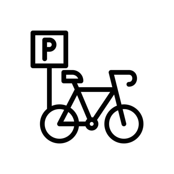 Bicycle Vector Illustration Transparent Background Premium Quality Symbols Thin Line — Vector de stock