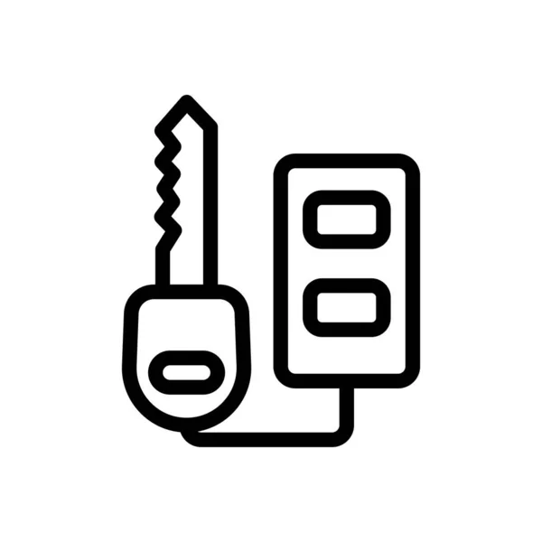 Key Vector Illustration Transparent Background Premium Quality Symbols Thin Line — ストックベクタ