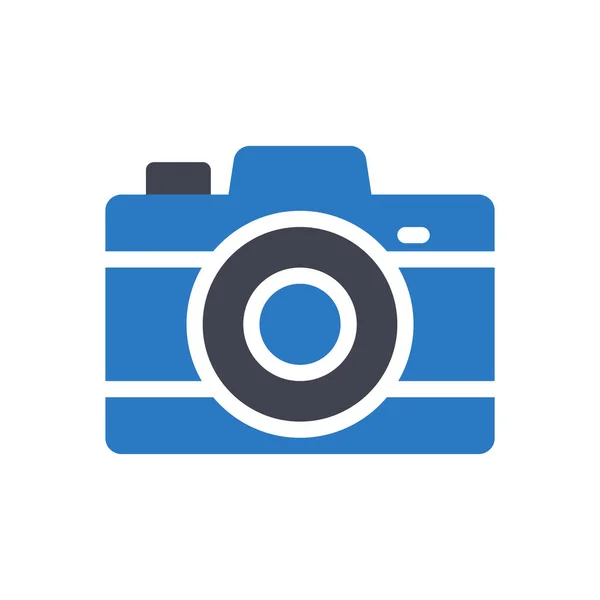 Kamera Vektor Illustration Auf Transparentem Hintergrund Symbole Premium Qualität Glyphen — Stockvektor
