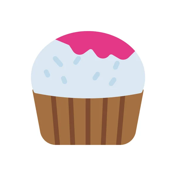 Cupcake Vektor Illustration Transparent Bakgrund Premium Kvalitetssymboler Stroke Ikon För — Stock vektor