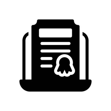 Şeffaf bir arkaplan üzerinde dizüstü bilgisayar vektör çizimi. Konsept ve grafik tasarım için kaliteli semboller.. 