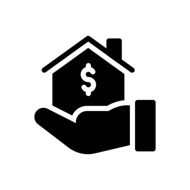 Saydam bir arkaplanda dolar vektör illüstrasyonu. Konsept ve grafik tasarım simgeleri için kaliteli semboller.. 