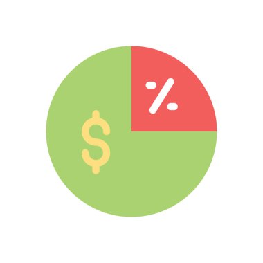 Şeffaf bir arkaplan üzerinde pasta grafiği çizimi çizimi çizimi. Konsept ve grafik tasarım için prim kalite simgeleri..