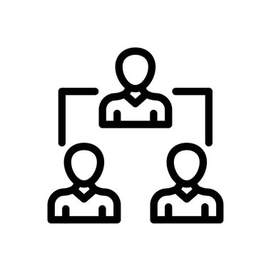 Şeffaf bir arkaplan üzerinde takım vektör çizimi. Konsept ve grafik tasarım için ince çizgi simgesi..