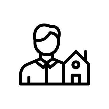 Şeffaf bir arkaplan üzerinde ev vektör çizimi. Premium kalite semboller. Konsept ve grafik tasarım için ince çizgi simgesi. 