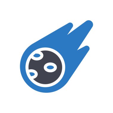 Şeffaf bir arkaplan üzerinde kuyruklu yıldız vektör çizimi. Konsept ve grafik tasarımı için özel kalite semboller.. 